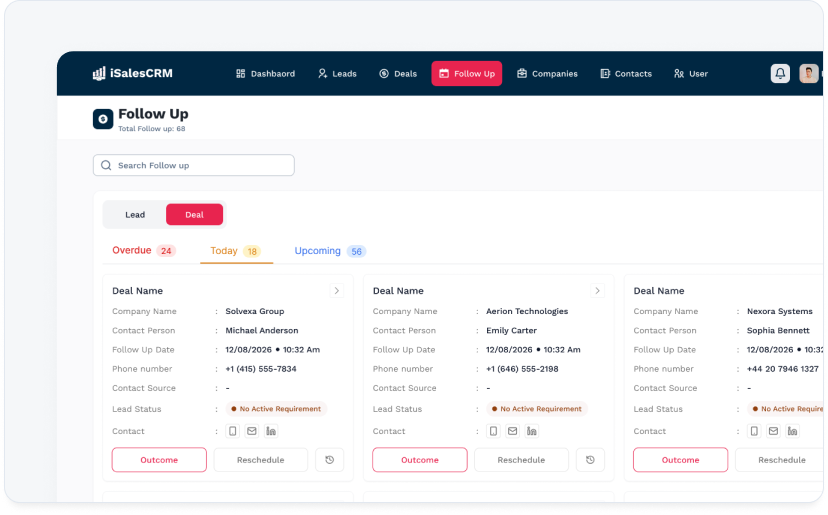 Lead Management Software | CRM Software for Sales Team | iSales CRM